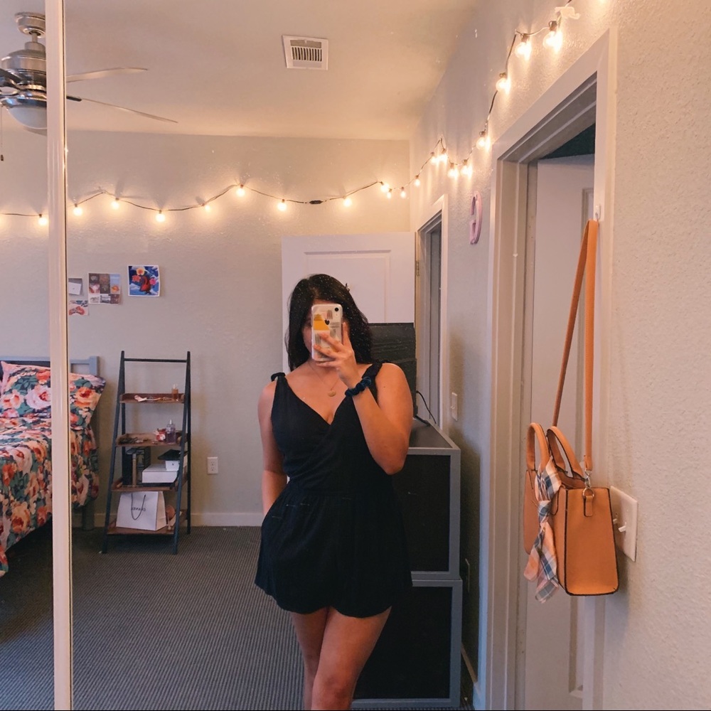 Navy Blue Romper